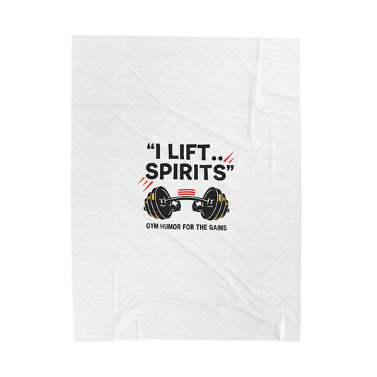 I Lift Spirits Blanket | geometric luxe, chrome accents