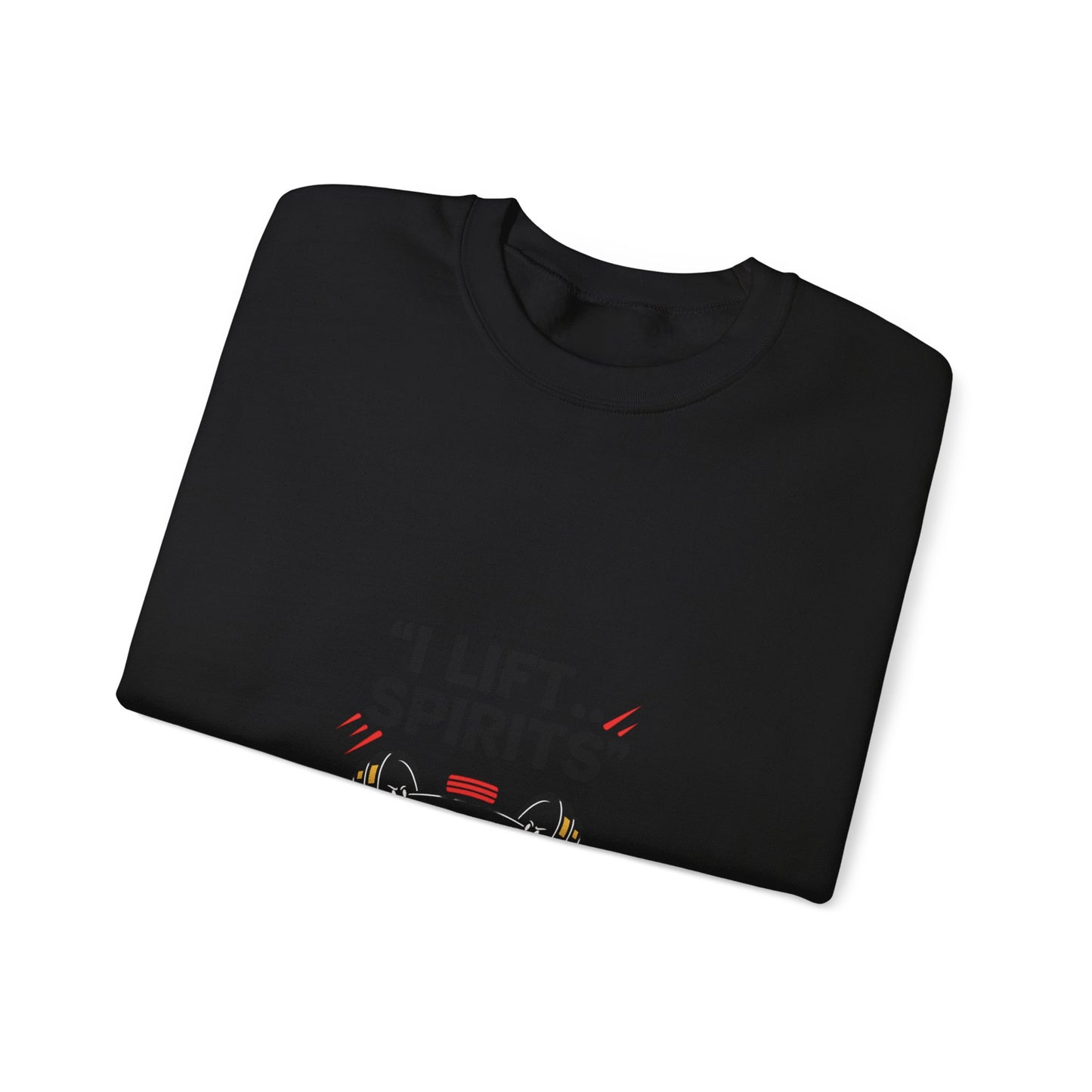 I Lift Spirits Crewneck Sweatshirt | Geometric Luxe, Chrome Accents