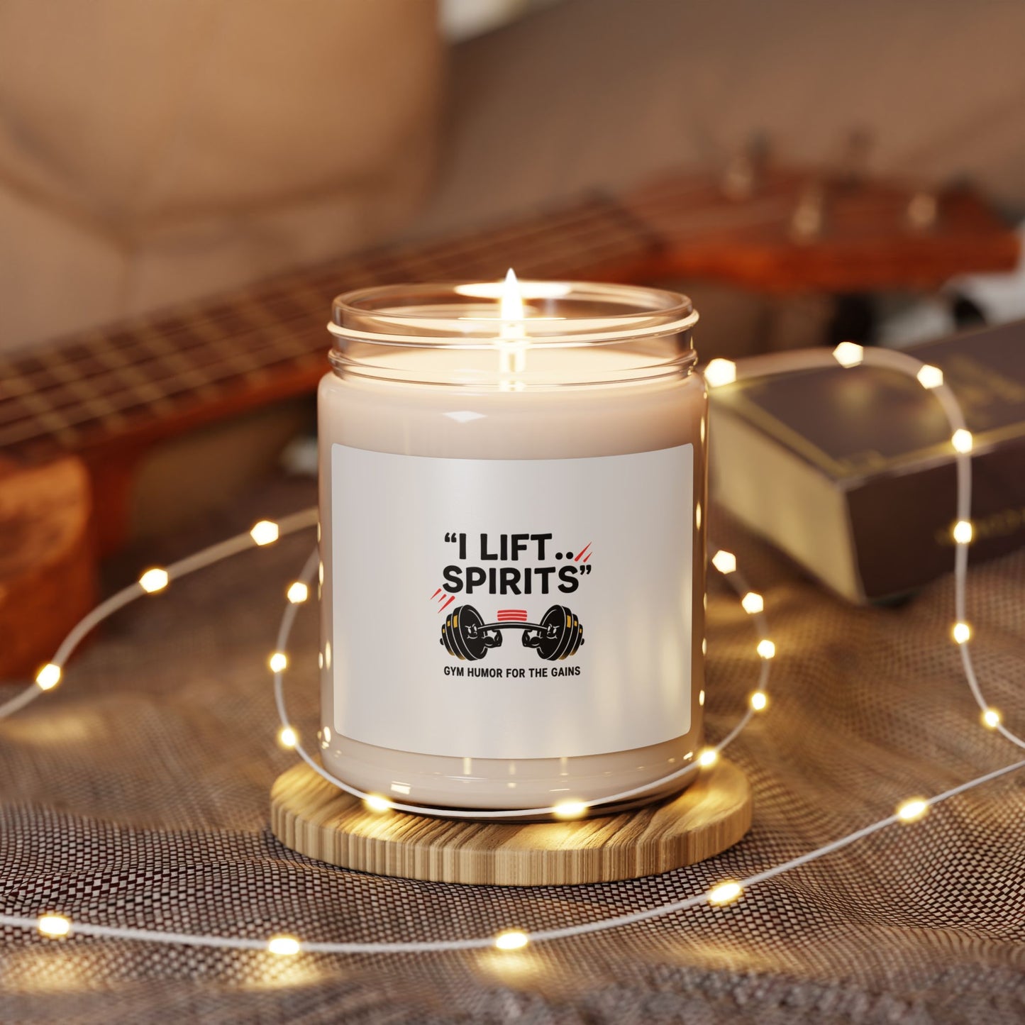 Art Deco Geometric Candle | Scented Soy Candle, 9oz, Chrome Accents