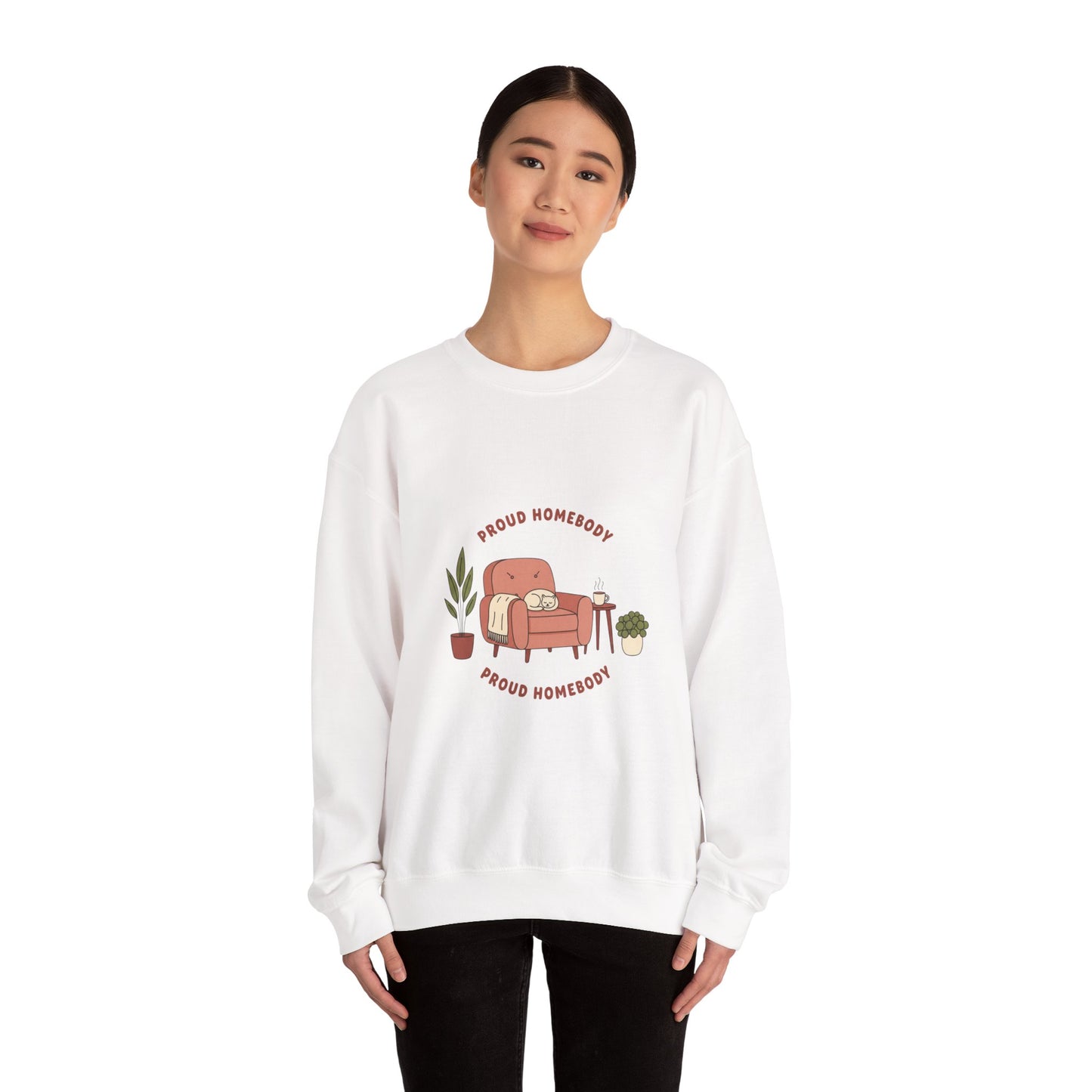 Proud Homebody Crewneck Sweatshirt | homebody, hygge aesthetic
