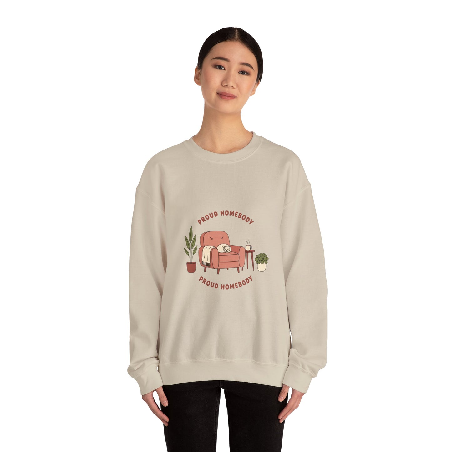 Proud Homebody Crewneck Sweatshirt | homebody, hygge aesthetic