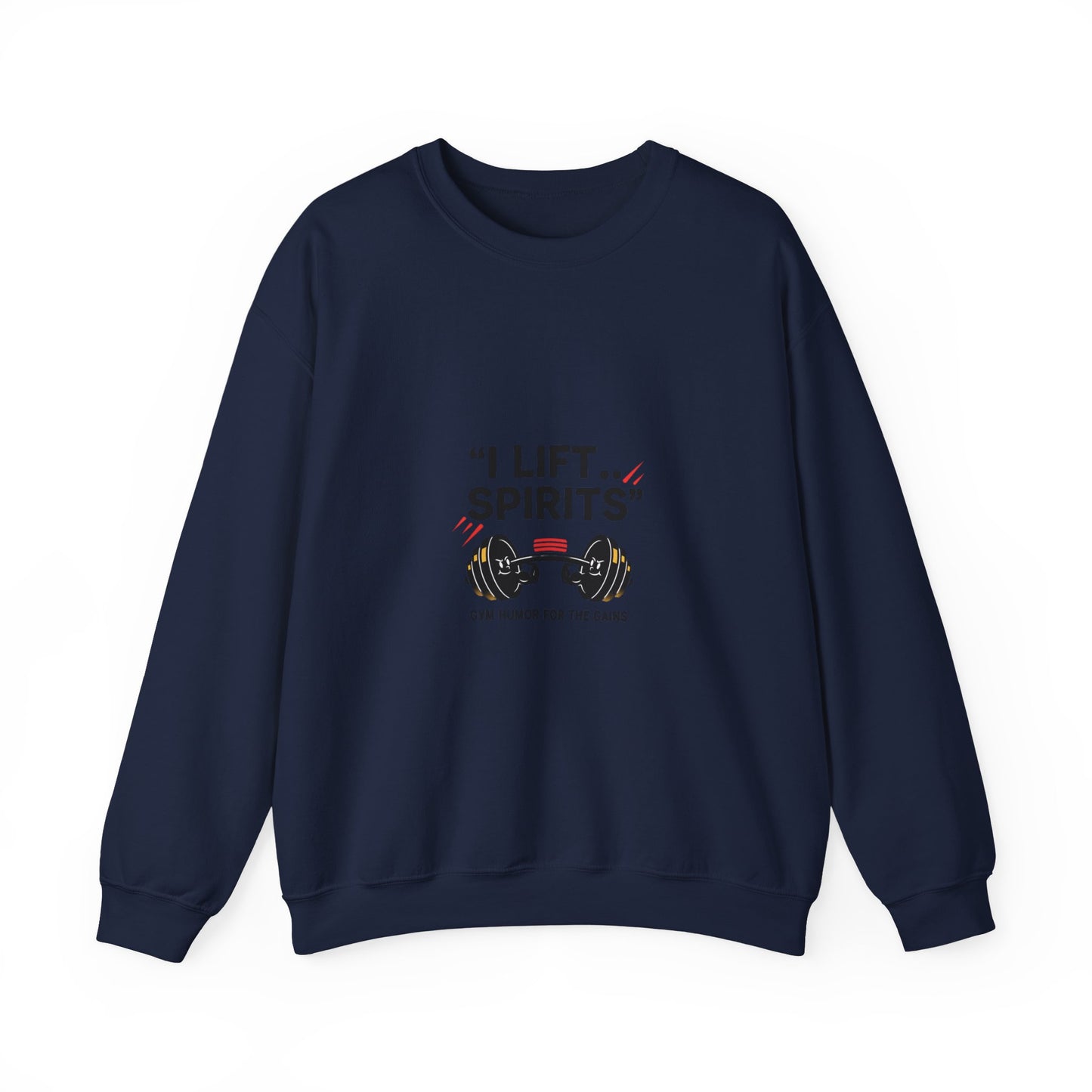 I Lift Spirits Crewneck Sweatshirt | Geometric Luxe, Chrome Accents