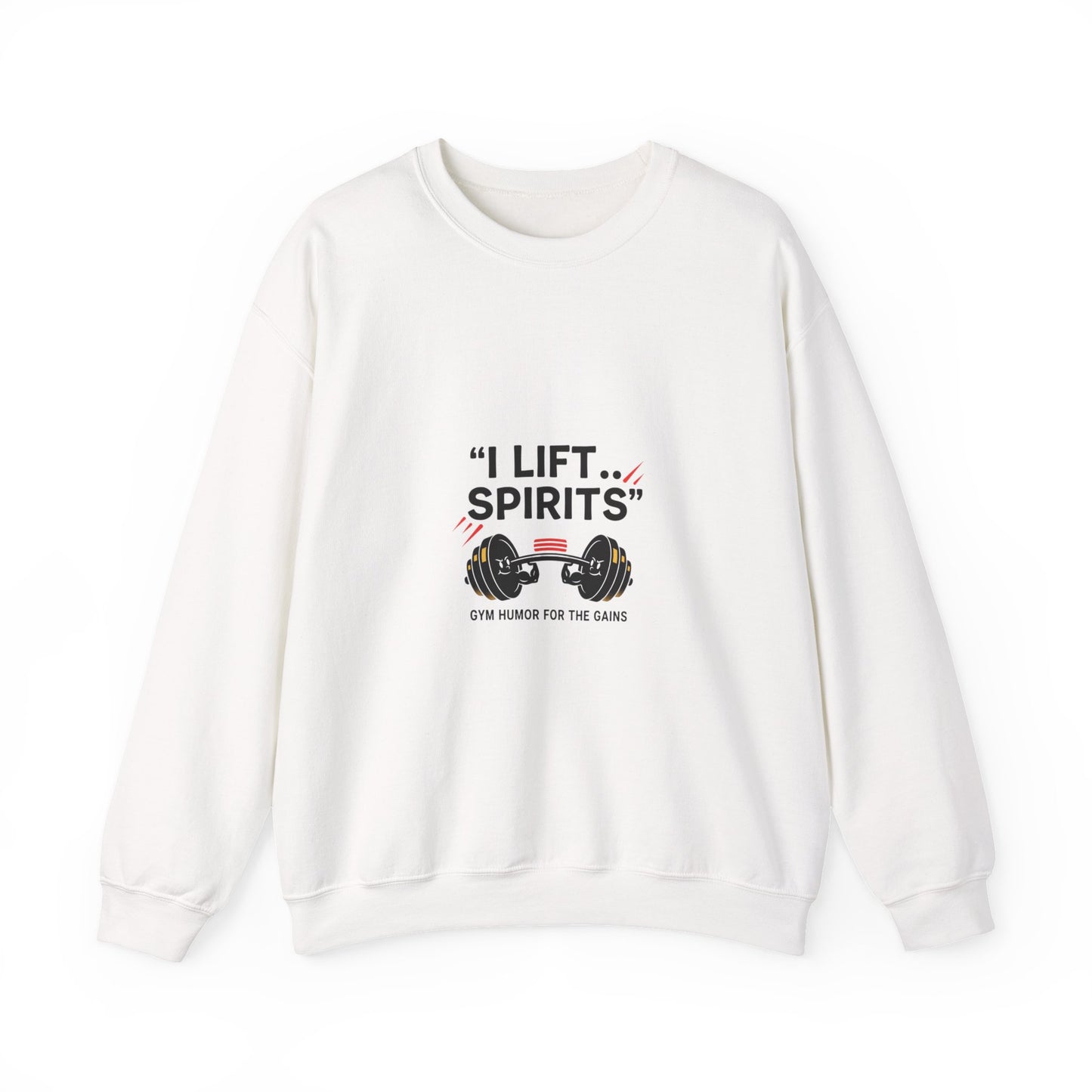 I Lift Spirits Crewneck Sweatshirt | Geometric Luxe, Chrome Accents