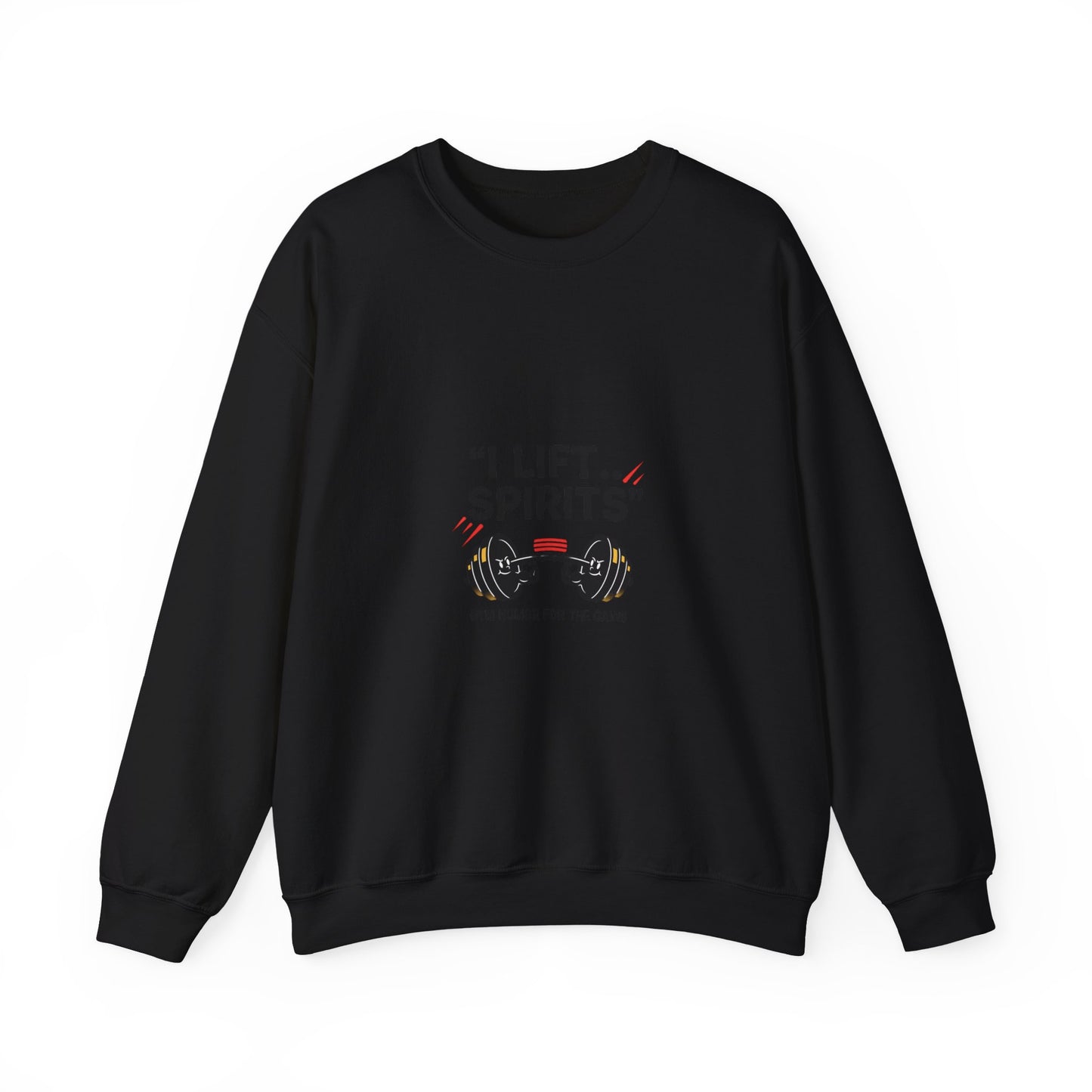 I Lift Spirits Crewneck Sweatshirt | Geometric Luxe, Chrome Accents