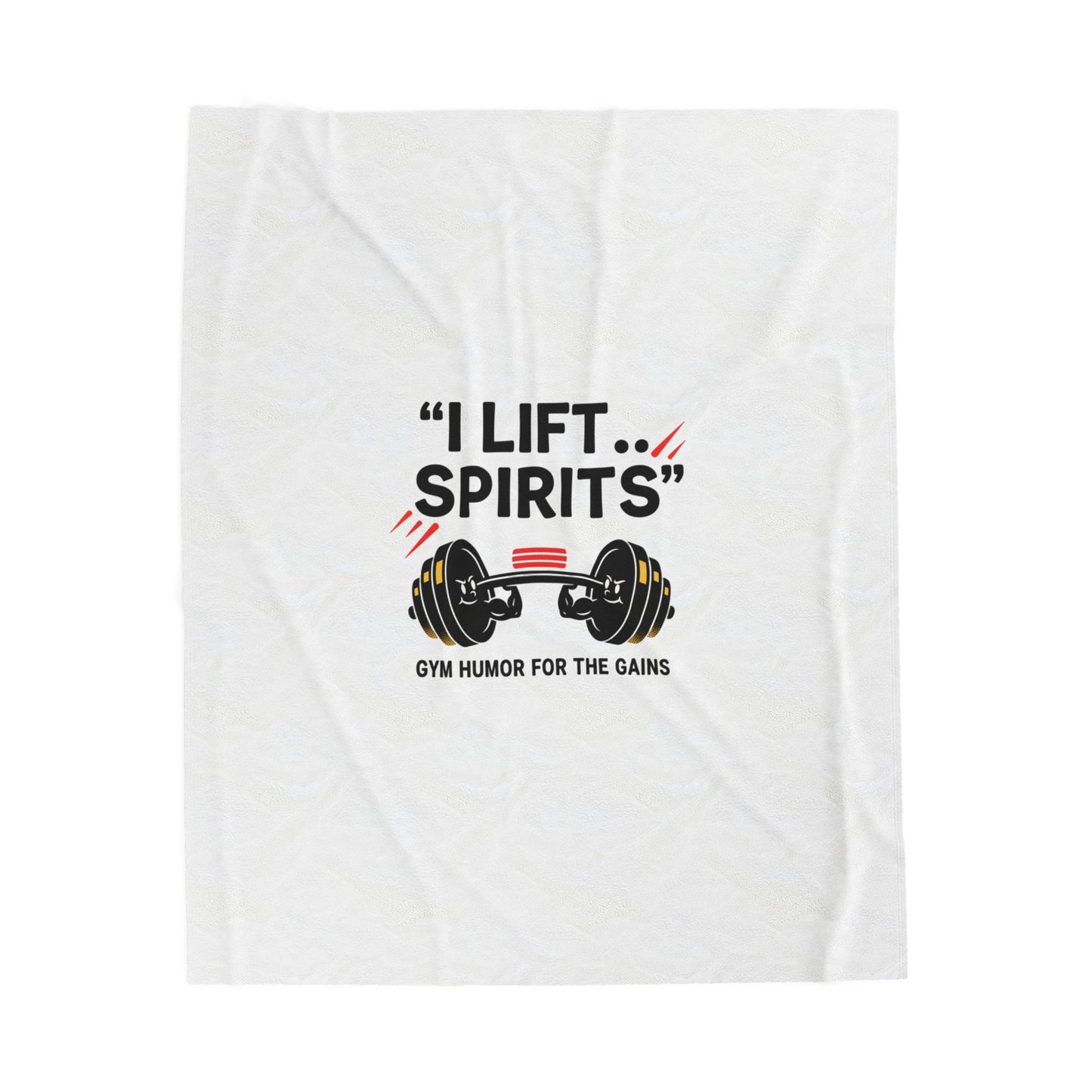 I Lift Spirits Blanket | geometric luxe, chrome accents