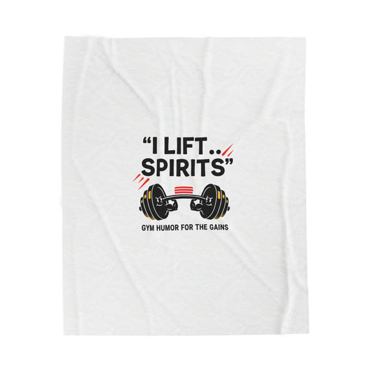 I Lift Spirits Blanket | geometric luxe, chrome accents