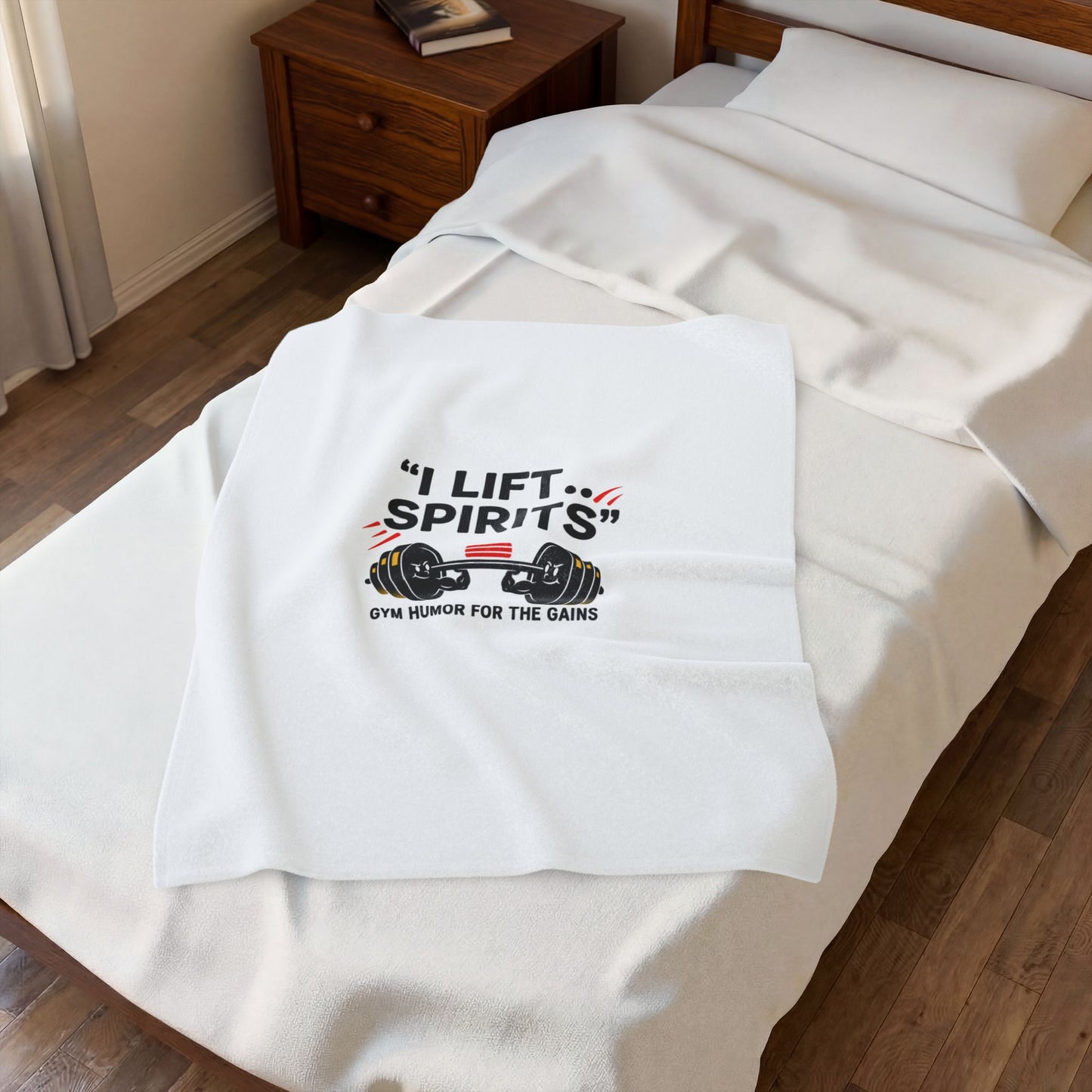 I Lift Spirits Blanket | geometric luxe, chrome accents