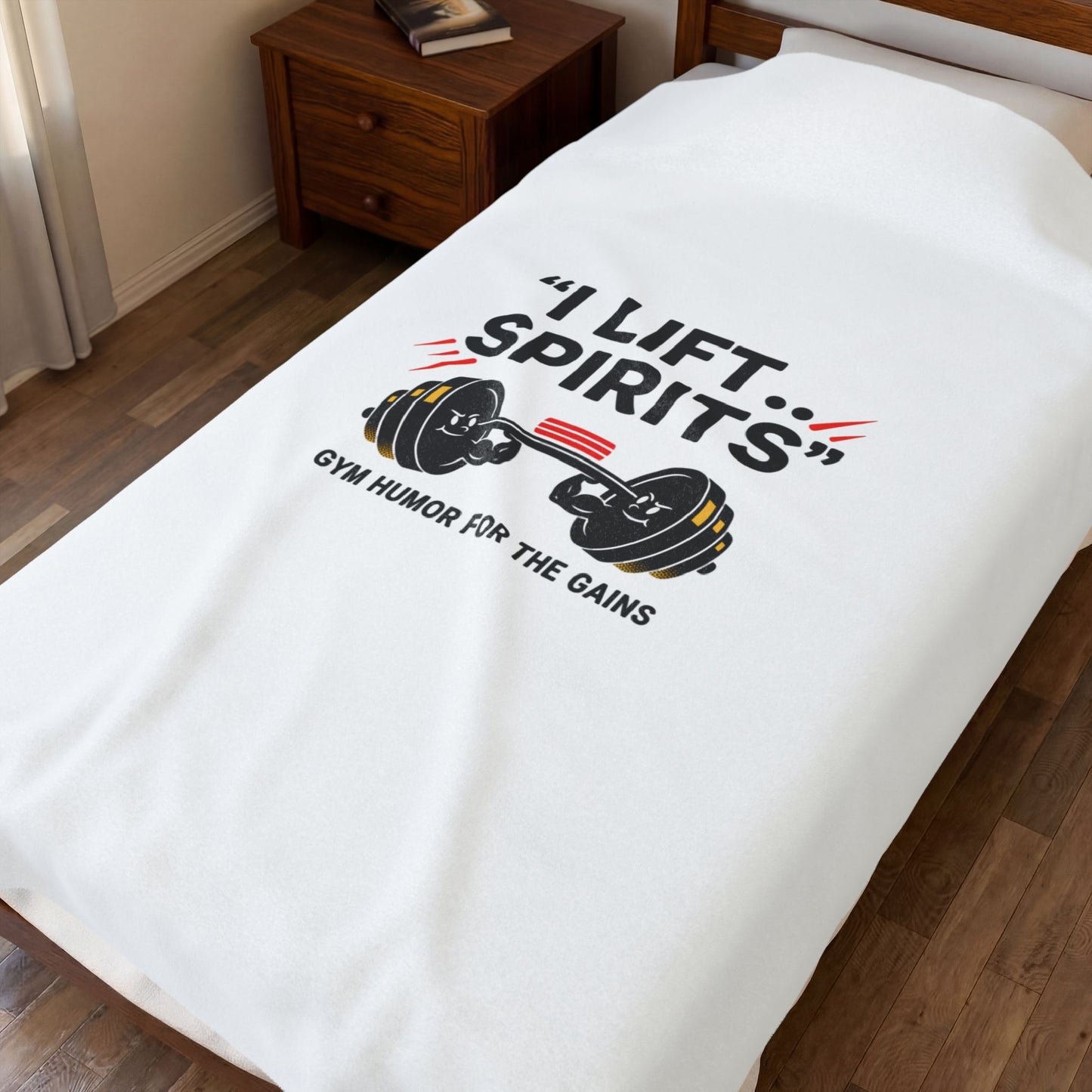 I Lift Spirits Blanket | geometric luxe, chrome accents